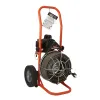 Orange and black GENERALPIPE Easy-rooter Plumbing Snake, Electric-powered, 1/2 in. X 75 ft.