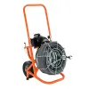 Orange and black GENERALPIPE Easy-rooter Plumbing Snake, Electric-powered, 3/4 in. X 100 ft.
