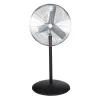 Grey and black AIRMASTER Industrial Pedestal Fan, 30 in.