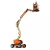 Orange and beige JLG 30-39 ft. Articulating Boom Lift, Diesel or Gas/LP