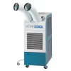 White and blue DENSO 2-ton Portable Spot Cooler, 208V Electric Powered
