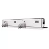 60 ft. by 12 ft. Office Trailer, 2 Offices, 1 Restroom