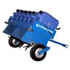 blue towable aerator