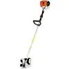 hand held lawn edger with orange top