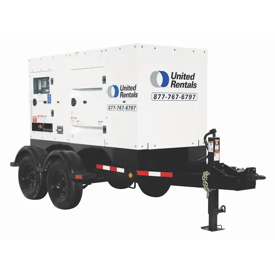 White 100kW Towable Diesel Generator