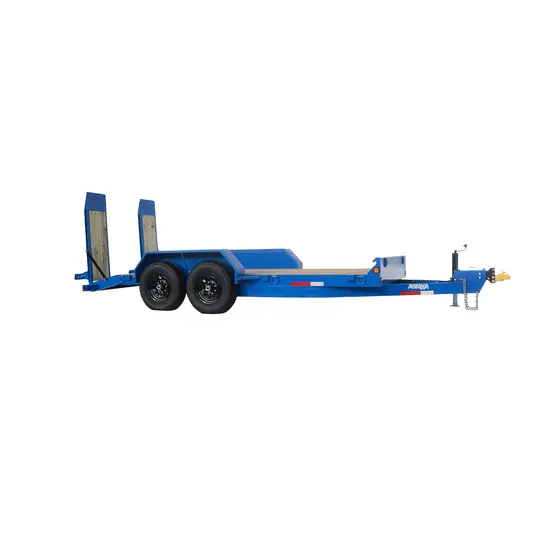 Blue Anderson Tandem Axle Drop Deck Trailer