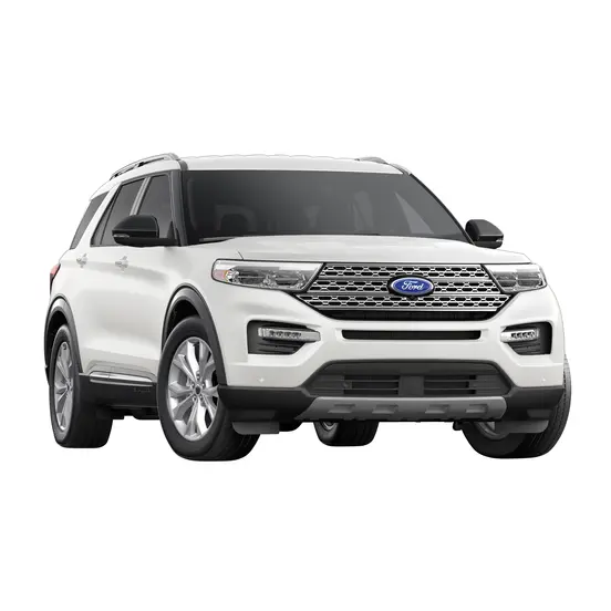 White Ford Explorer Midsize SUV
