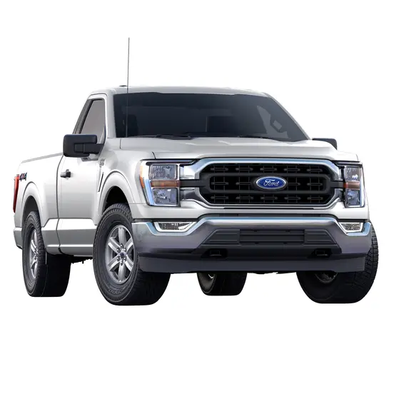 White Ford half-ton pickup truck