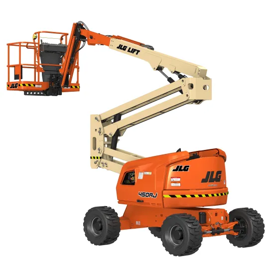 Orange JLG Articulating Boom Lift