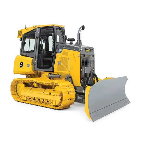 Yellow John Deere 110 HP bulldozer