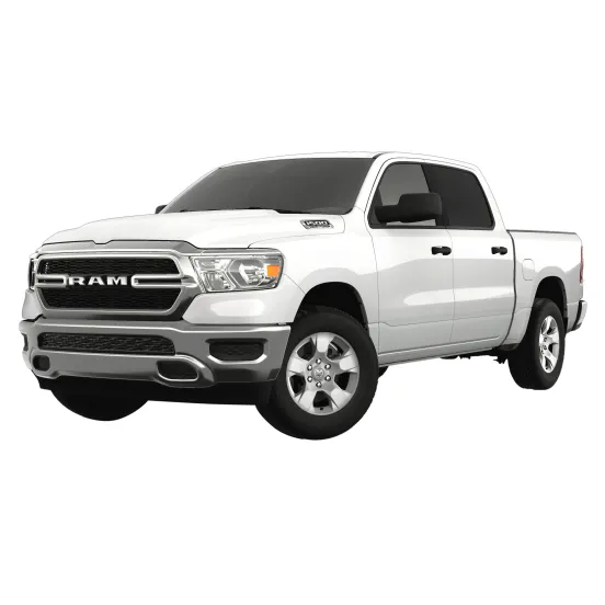 White Ram half-ton crew cab pickup truck