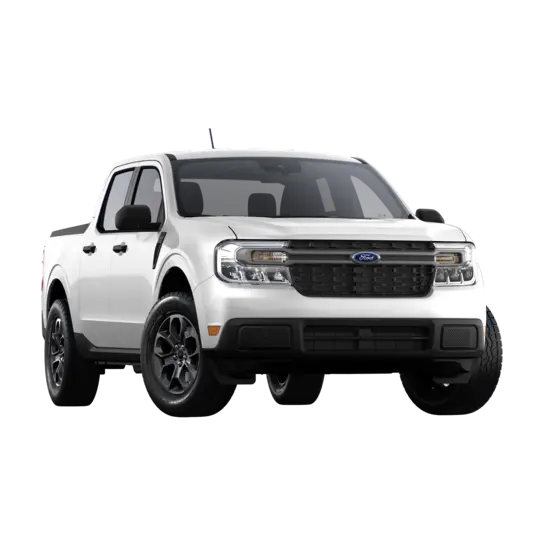 White Ford Maverick pickup truck