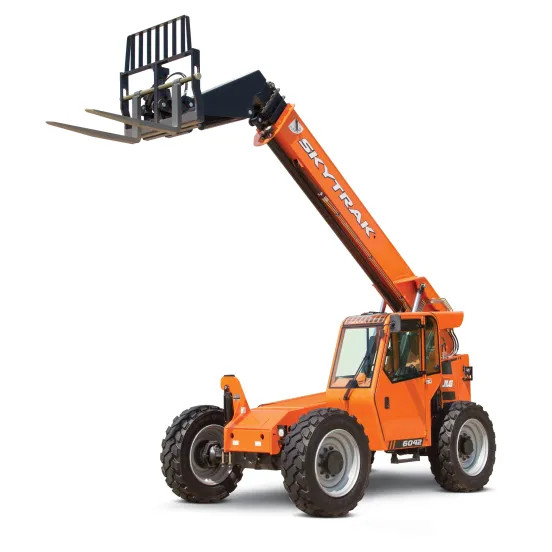 Orange SKYTRAK 6,000 lb. Telehandler, 40-49 ft., Variable