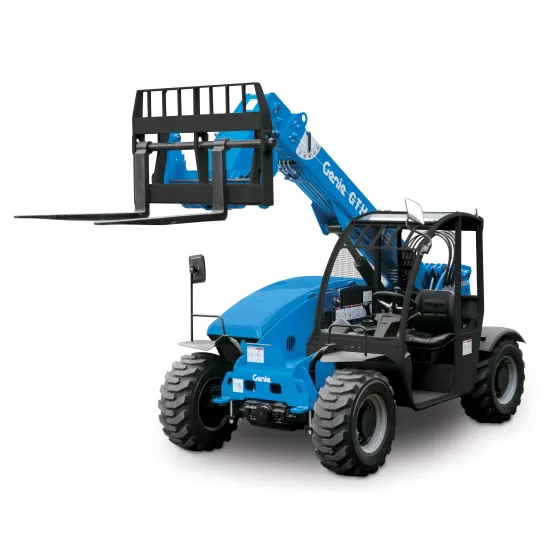 Blue and black GENIE 5,000 lb. Telehandler, 16-20 ft., Variable