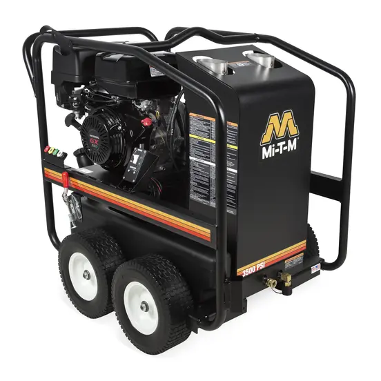 Black MiTM hot water Pressure Washer