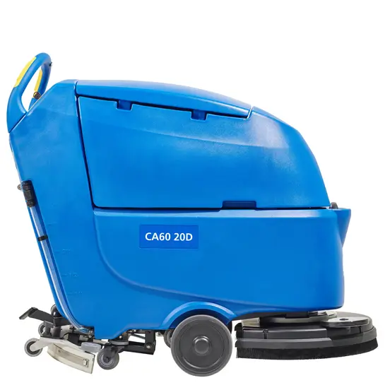 Blue Nilfisk Walk-Behind Floor Scrubber