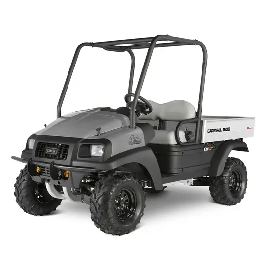 Gray Clubcar 2-6 Seat UTV, 4WD or AWD, Diesel
