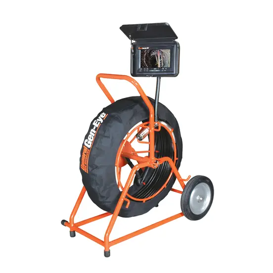 Black and orange GENERALPIPE Sewer Camera, 200 ft.