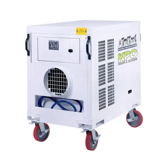 White KWIKOOL 5-ton Portable Air Conditioner with Heat, 60,000 BTU, 480V, Electric Powered