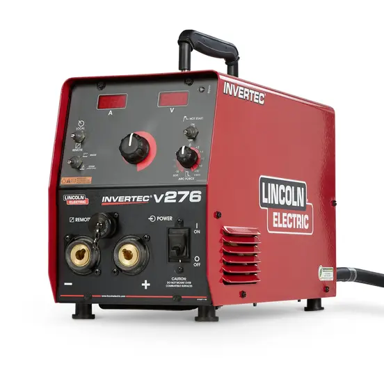 Red and black LINCOLN Welder Rack, 280 Amp, 4-pack