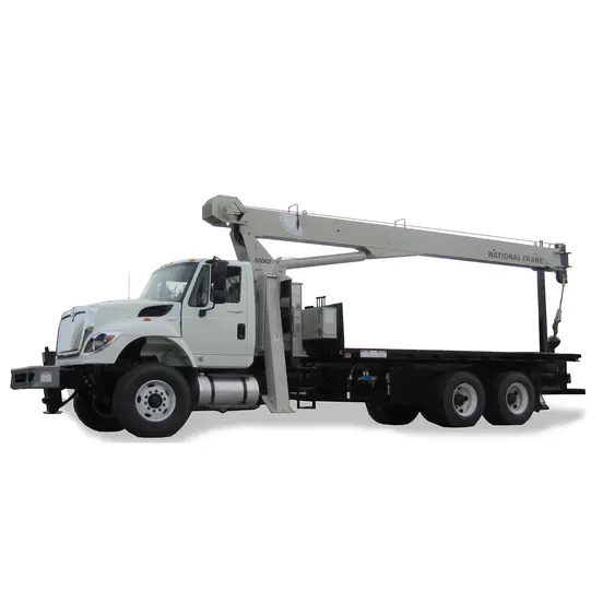 White National 18-ton crane truck