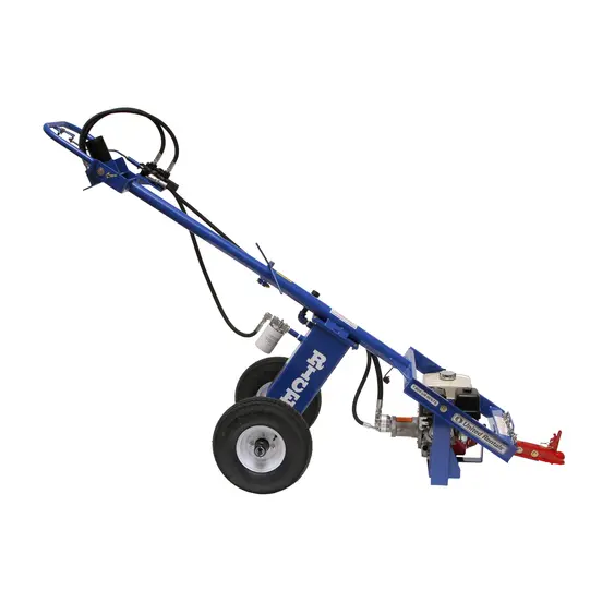 Blue RICEHYDRO Towable Earth Auger, 11 HP, 72 in. Depth, Hydraulic Powered