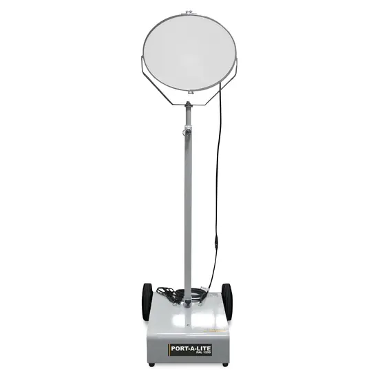 Silver Allmand Portalite portable light stand