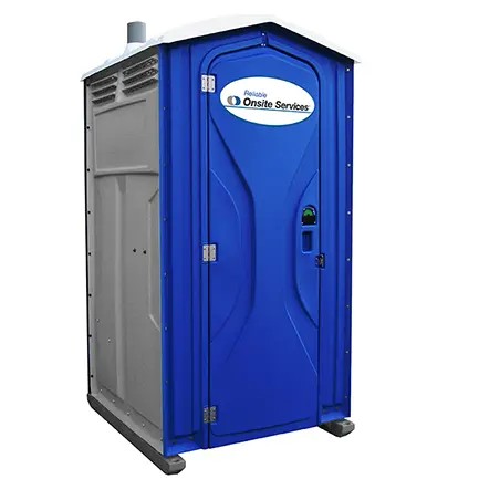 Blue porta potty