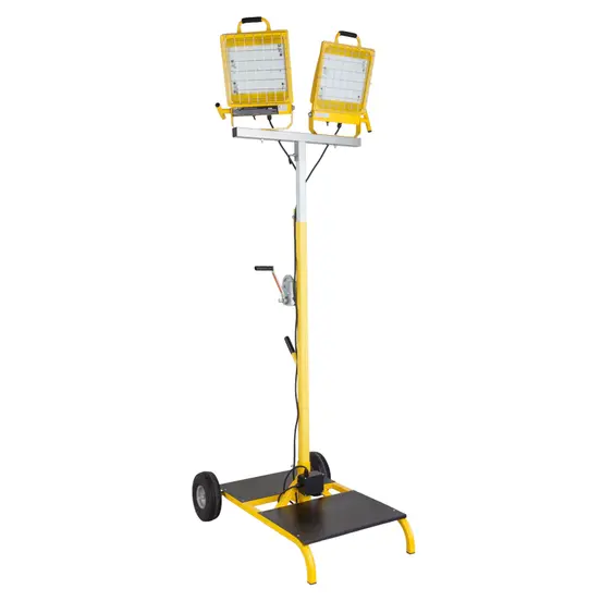Yellow and black SOUTHWIRE Portable Light Stand, 2,000W, Metal Halide