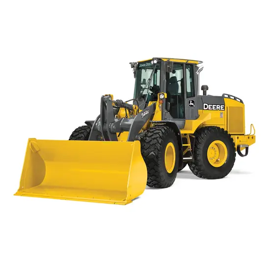 Yellow and black JOHN DEERE 2.5-2.9 yd. Wheel Loader