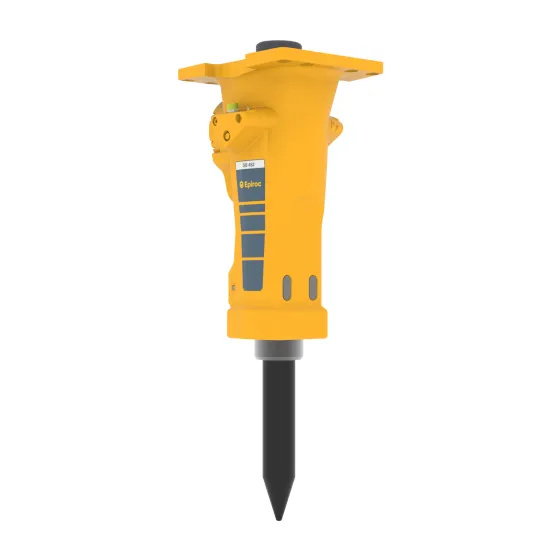 Yellow Epiroc 970 lb. Hydraulic Breaker Attachment for Backhoe