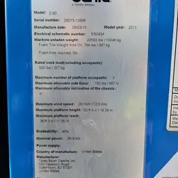 2013 Genie Z-60/34 Articulating Boom Lift