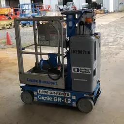 2014 Genie GR-12 Self-Propelled One-Person Lift